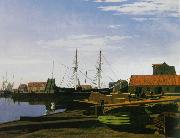 unknow artist View_of_Larsen_Square_near_Copenhagen_Harbor painting